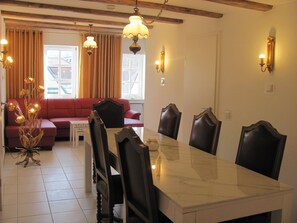 Living area, TV, corner sofa