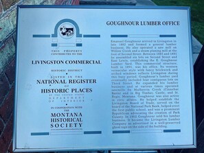 Historic designation for the original Goughnour Lumber Office.