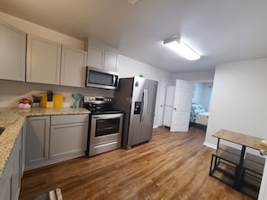 Fully functional kitchen.