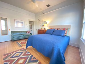 Bedroom also has a double-size sleeper sofa