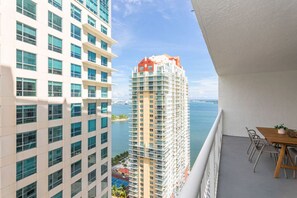 Private balcony with city view