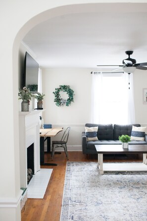 This living room is full of natural light!