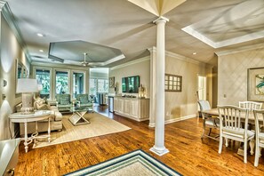 Furnished and designed in coastal style with attention to details