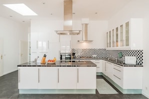 Big kitchen with large cooking area