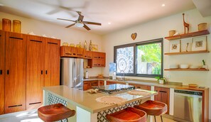 Kitchen with a breakfast bar