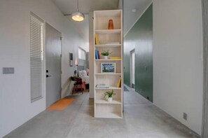 Entryway. Looking towards front room. No step bedroom entry. Great Light.