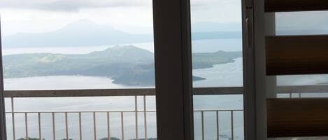 View of Taal lake and volcano from your private balcony