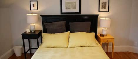 You will feel relaxed in the queen Tuft and Needle mattresses in both bedrooms.