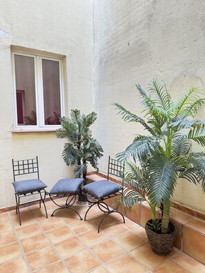There is an interior patio that will make your stay more pleasant.