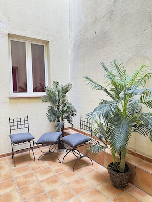 There is an interior patio that will make your stay more pleasant.