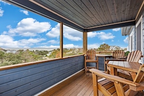 Top level deck with water view