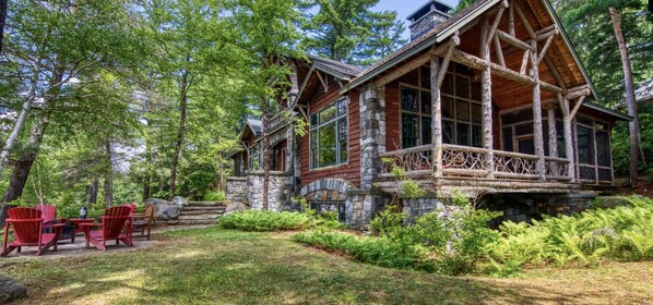 Welcome! Authentic Adirondack architecture in a guest ready home.