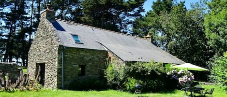 Vue de l'est, espace gazonné