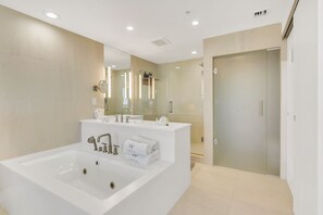 Bathroom stocked with essentials