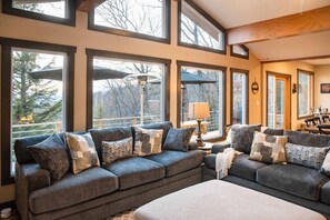 Living Room with View of Deck