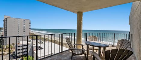 The oceanfront views are fabulous at Sea Castle 8A.