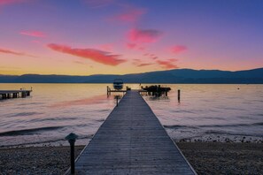 Golden hour magic!  Watch the sun set over the water from the dock pure tranquility awaits.