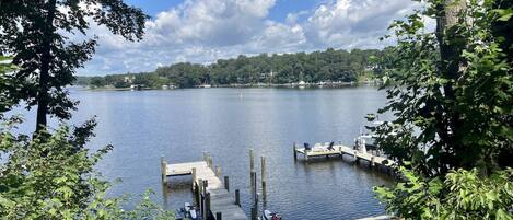 Located on the Severn River, the home has its own private fishing and boating pier.