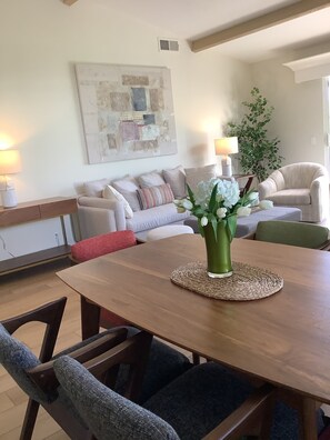 Walnut dining table for six 