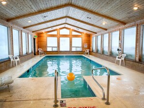 Everyone will enjoy the indoor, heated pool.