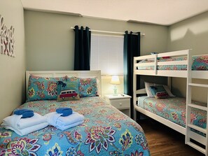 Bedroom 2: Bunks + Double Bed

Smart TVs in both bedrooms!