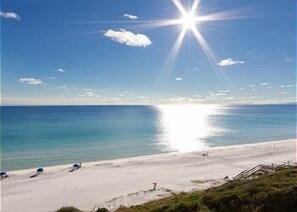 white sand and gulf