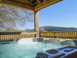 Hot tub | Red Kite Lodge - Acre Luxury Lodges, Stanner, near Kington