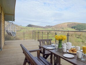 Balcony | Red Kite Lodge - Acre Luxury Lodges, Stanner, near Kington