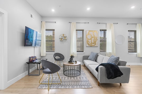 A snug and comfortable space, thoughtfully equipped with all essentials, ensuring a delightful and hassle-free stay, making it your home away from home.