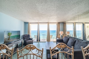 Kick back and relax in your beachfront open floor plan great room!