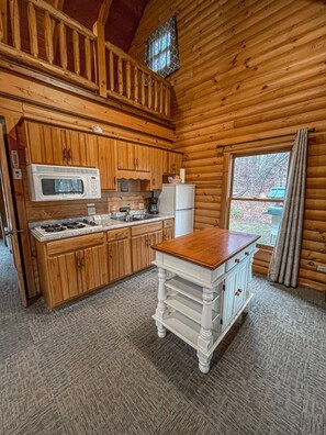 Kitchen with island.