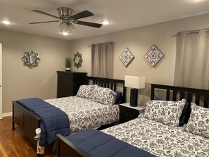 Two queen beds in this beautiful space. 