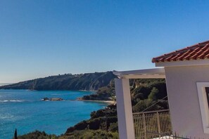 Kefalonian Sapphire perched on the edge of the Ionian Sea.