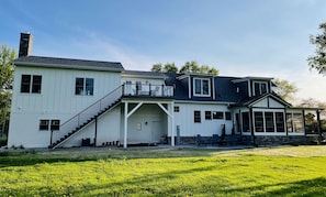 North side of home facing Kimberly Point Park and Neenah Lighthouse