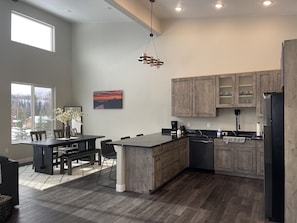 Kitchen and dinning area.  