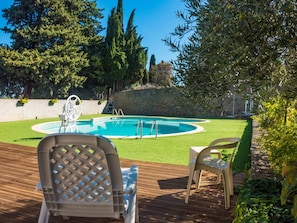 Schwimmbad des Ferienhauses