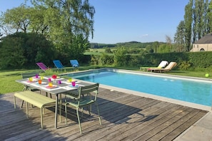 Piscine maison de vacances