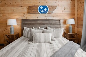 Josh's Cabins supports local artists when decorating our properties!