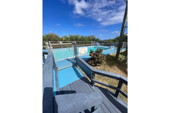 Nonchlorine Pool open 24hrs-there is no life guard so you swim at your own risk.