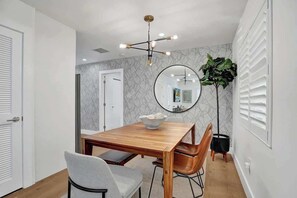 Perfect space to enjoy a family meal (or lots of room work from home!)