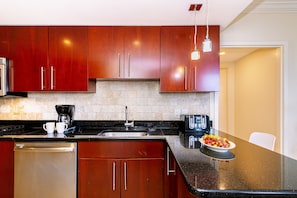 Fully equipped kitchen- enjoy every meals served with your favorite dishes cooked here in this area