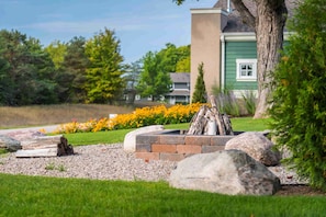 Please take time to enjoy the firepit. A must for your next northern vacation.
