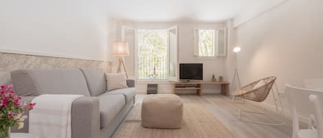 Living room with balcony