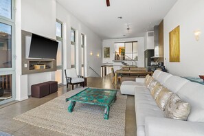 Modern, open floorplan designed home. View facing in from lanai. 