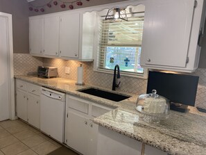 Right side of kitchen.