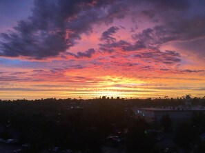 Enjoy sunset from the private deck