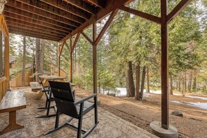First floor deck and yard