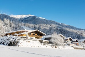 Stugans exteriör [vinter]