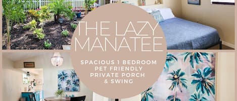 Welcome to the Lazy Manatee! A spacious one bedroom apartment in the heart of Bradenton