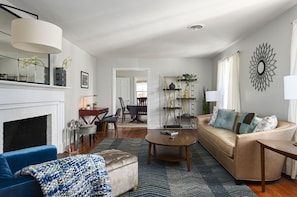 Front Living Room w/ flex office space